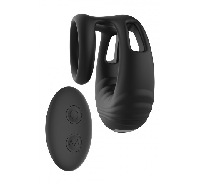 Эрекционное виброкольцо Dreamtoys Ramrod с пультом, черное