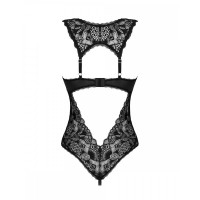 Эротическое кружевное боди с интимным верезом Donna Dream Obsessive M/L