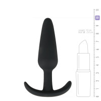 Анальна пробка Buttplug чорна, M