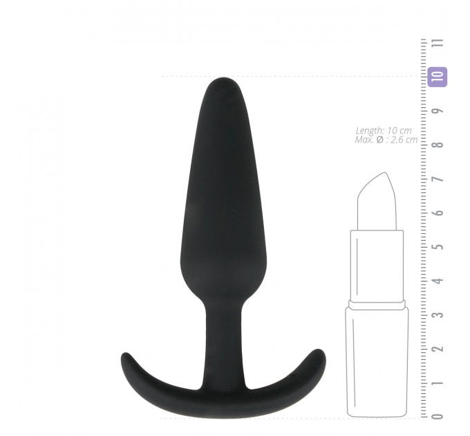 Анальна пробка Buttplug чорна, M