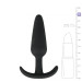 Анальна пробка Buttplug чорна, M