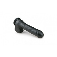 Фалоімітатор Гігант EASYTOYS REALISTIC DILDO BLACK 29.5 CM