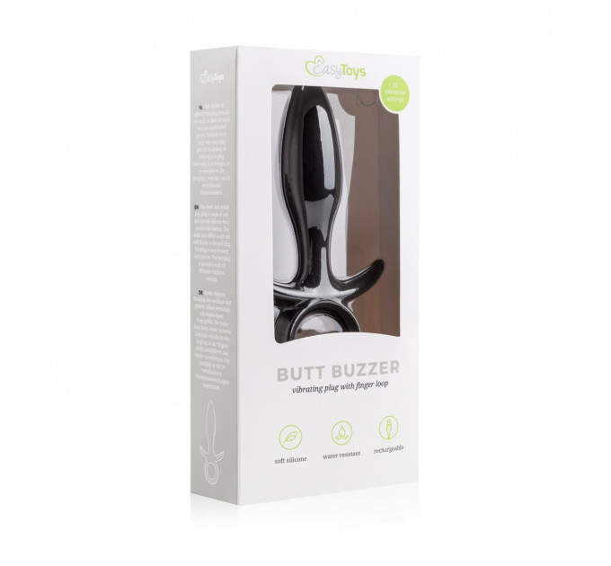 Анальная пробка с вибрацией Butt Buzzer черная