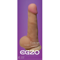 Фалоімітатор реалістичний із мошонкою EGZO MAD Ciberskin Strong Lover на присосці
