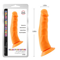 Фаллоимитатор реалистичный на присоске Chisa Delux Pure Nature Steven.R-Orange, оранжевый