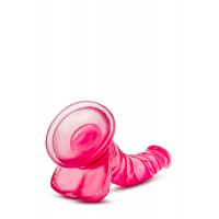 Фалоімітатор реалістичний з мошонкою Blush b Yours на присосці, рожевий