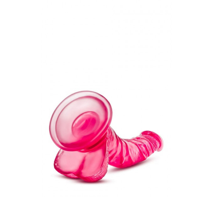 Фалоімітатор реалістичний з мошонкою Blush b Yours на присосці, рожевий
