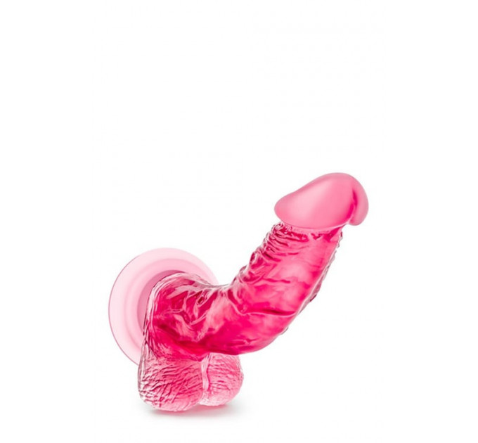 Фалоімітатор реалістичний з мошонкою Blush b Yours на присосці, рожевий