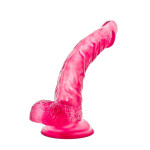 Фалоімітатор реалістичний з мошонкою Blush b Yours на присосці, рожевий