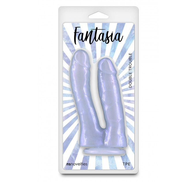 Фалоімітатор подвійний NS Novelties Fantasia фіолетовий, 17.4 см