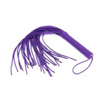 Флоггер DS Fetish Rope flogger purple Флоггер DS Fetish Rope flogger purple