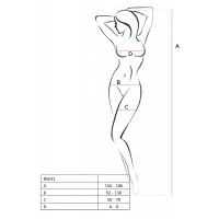 Комбінезон з відкритими грудьми, чорний BS031 Passion S/L