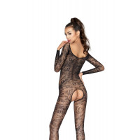 Комбінезон з відкритими грудьми, чорний BS031 Passion S/L