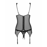 Комплект Emperita corset Obsessive чорний S/M