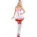 Костюм сексуальной медсестры Nurse бело-красный, XS