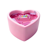 Масажна свічка з ароматом жуйки Candy Bubble Gum у формі серця, 70 мл