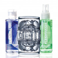 Мастурбатор двухсторонний Fleshlight Quickshot Vantage, со стимулирующим рисунком внутри