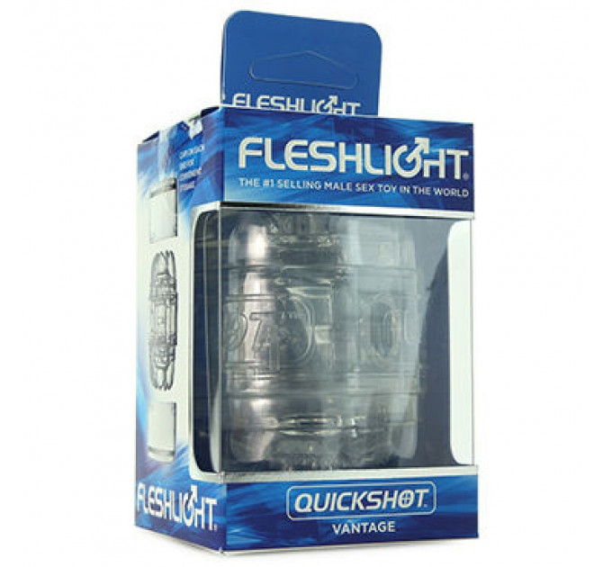 Мастурбатор двухсторонний Fleshlight Quickshot Vantage, со стимулирующим рисунком внутри