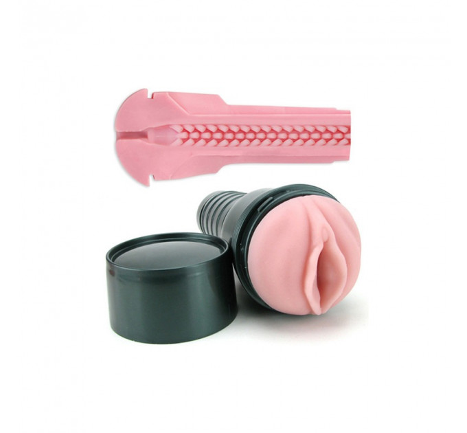 Мастурбатор в колбе с 3-мя вибропулями Fleshlight Vibro Pink Lady Touch
