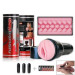 Мастурбатор в колбе с 3-мя вибропулями Fleshlight Vibro Pink Lady Touch