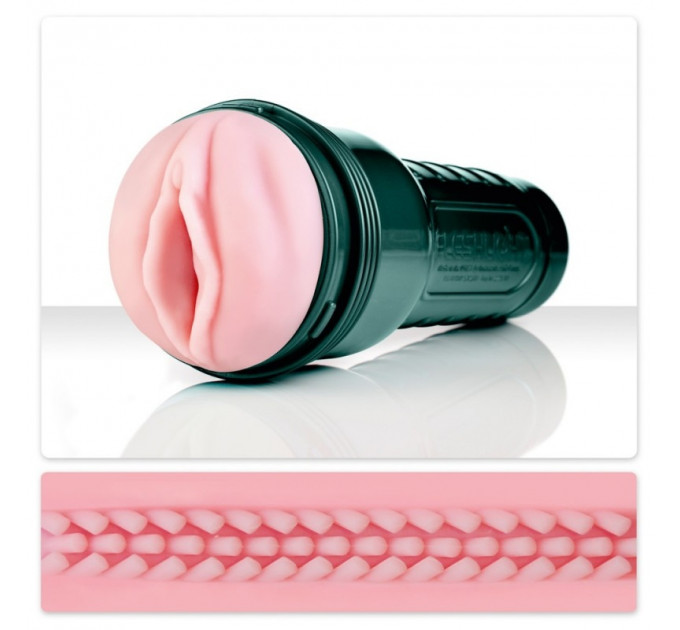 Мастурбатор в колбе с 3-мя вибропулями Fleshlight Vibro Pink Lady Touch
