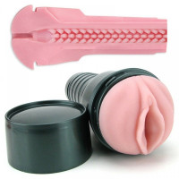 Мастурбатор у колбі з трьома віброкулями Fleshlight Vibro Pink Lady Touch