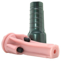 Мастурбатор у колбі з трьома віброкулями Fleshlight Vibro Pink Lady Touch