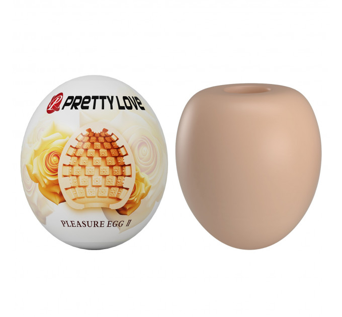 Мастурбатор яйце Pretty Love Pleasure Egg бежевий