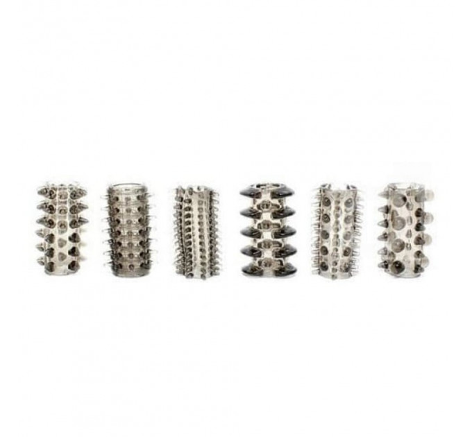 Набор насадок на пенисToyJoy Power Penis Sleeve Set, прозрачный