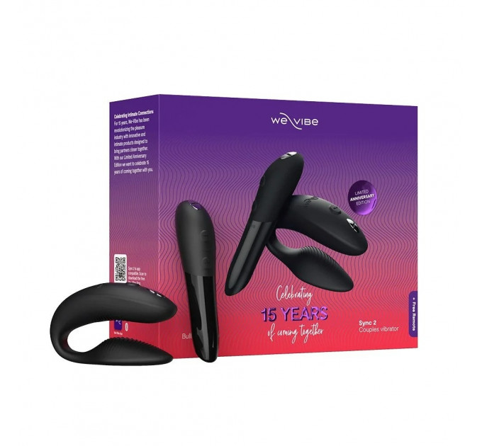 Набор секс-игрушек вибратор для пар Sync 2 и вибропуля Tango X We-Vibe Limited Anniversary Edition