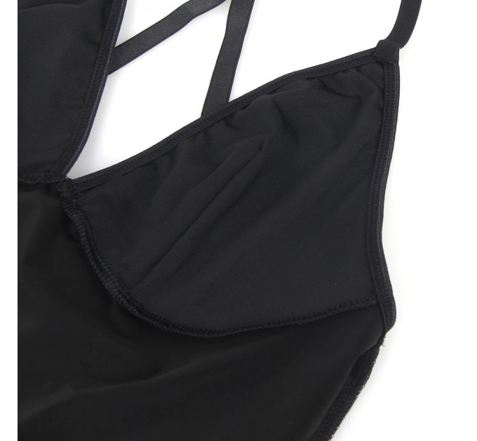 Сукня з чокером, глянсова Star Night Wet Look з імітацією вінілу, чорна, L