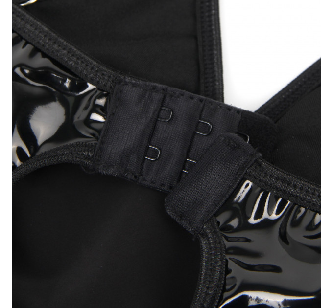 Сукня з чокером, глянсова Star Night Wet Look з імітацією вінілу, чорна, L