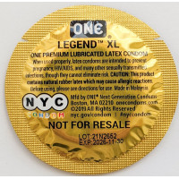 Набор латексных презервативов One Legend XL большого размера (цена за 5 шт.)