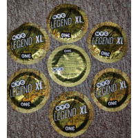 Набор латексных презервативов One Legend XL большого размера (цена за 5 шт.)