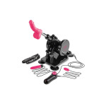 Секс-машина Dreamtoys Sex Room Sex Machine с насадками и пультом, черная