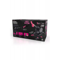 Секс-машина Dreamtoys Sex Room Sex Machine с насадками и пультом, черная
