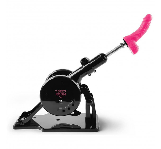 Секс-машина Dreamtoys Sex Room Sex Machine с насадками и пультом, черная