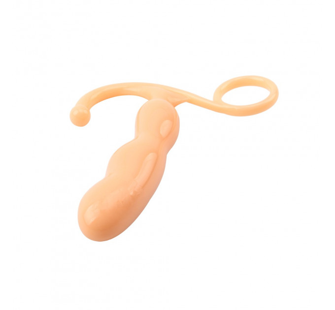 Стимулятор простаты Chisa Prof.Jason C с анатомическим рельефом, бежевый