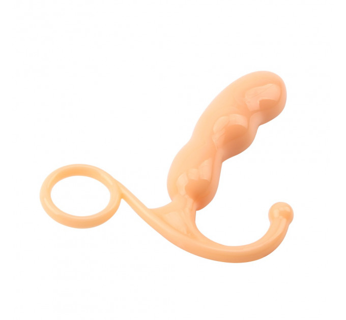 Стимулятор простаты Chisa Prof.Jason C с анатомическим рельефом, бежевый