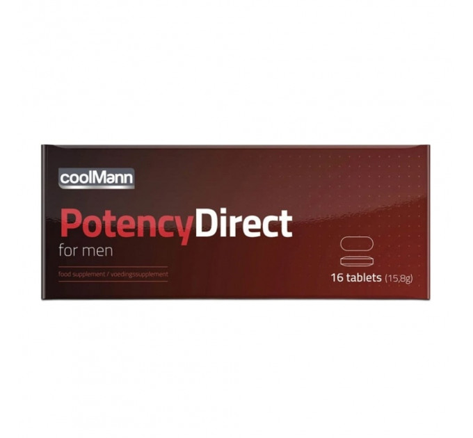 Таблетки для повышения потенции Cobeco CoolMann Potency Direct (цена за упаковку, 16 шт.)