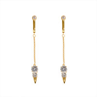 Украшения для клитора и половых губ UPKO Non-pierced Jewelry Snowman с горным хрусталем, золотистые