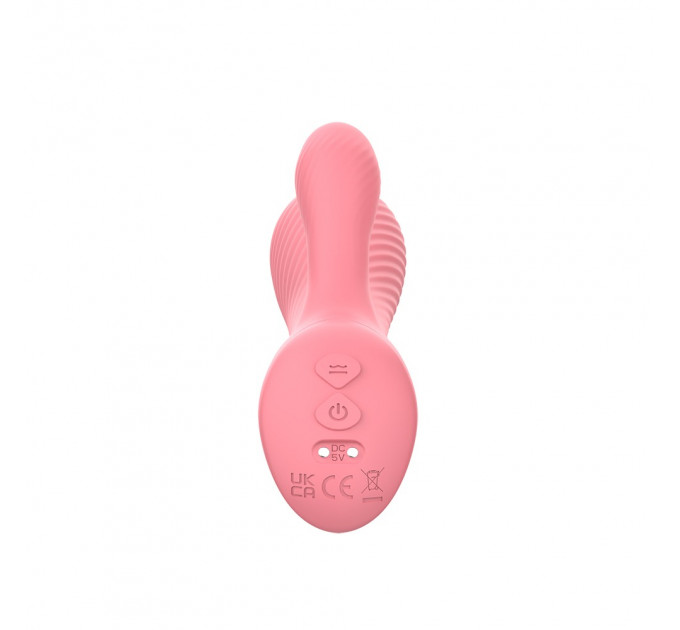 Вагинально-клиторальный вибратор кролик Chisa Lust Ripple Coney, розовый