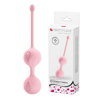 Вагинальный шарики нежно розового цвета Kegel tighten up2