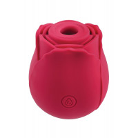 Вакуумный клиторальный стимулятор Adam & Eve Eve's Ravishing Rose Clit Pleaser, красный