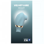 Вакуумный стимулятор для клитора Sweet Em с функцией лизания (подвижный язычек), голубой