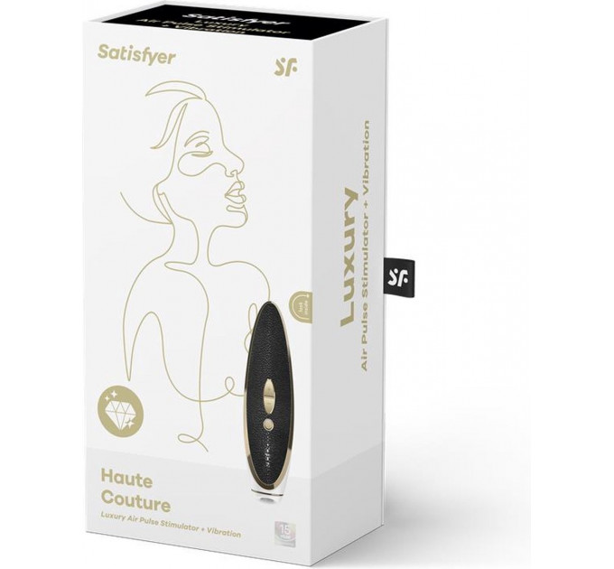 Вакуумный клиторальный стимулятор Satisfyer Luxury Haute Couture, черный