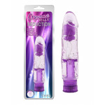 Вибратор-реалистик прозрачный Chisa Crystal Jellie на батарейках, фиолетовый