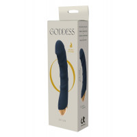 Вибратор с функцией нагрева и рельефом Dream Тoys Goddess Collection Atlas синий