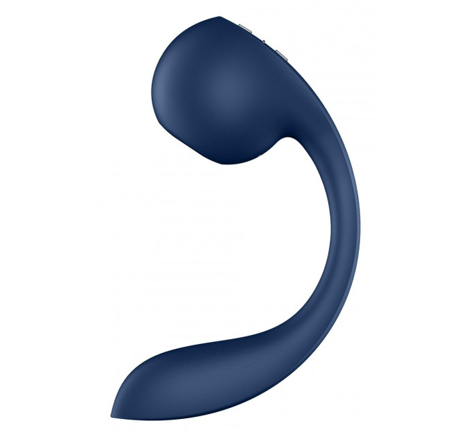 Вібратор для точки G та клітора Satisfyer Pro+ Wave 4 Connect App з додатком, синій